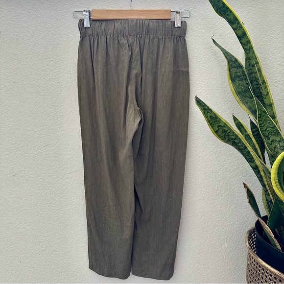 Aritzia Babaton Drawstring Linen Pants - Picture 4 of 11